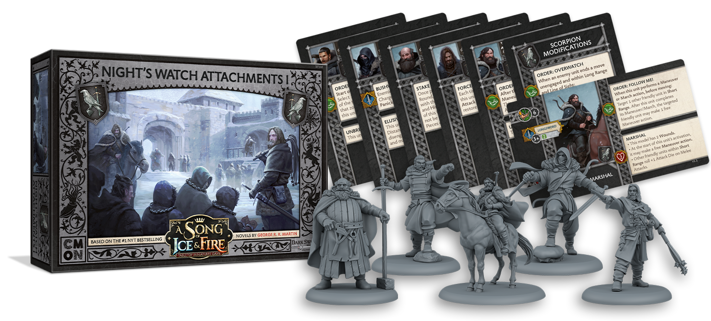 A Song of Ice and Fire : Tabletop Miniatures Game - Nights Watch Attachments #1